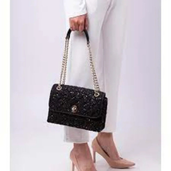KATE Spade New York NATALIA SEQUIN SMALL FLAP Crossbody Bag NWT - Picture 1 of 16